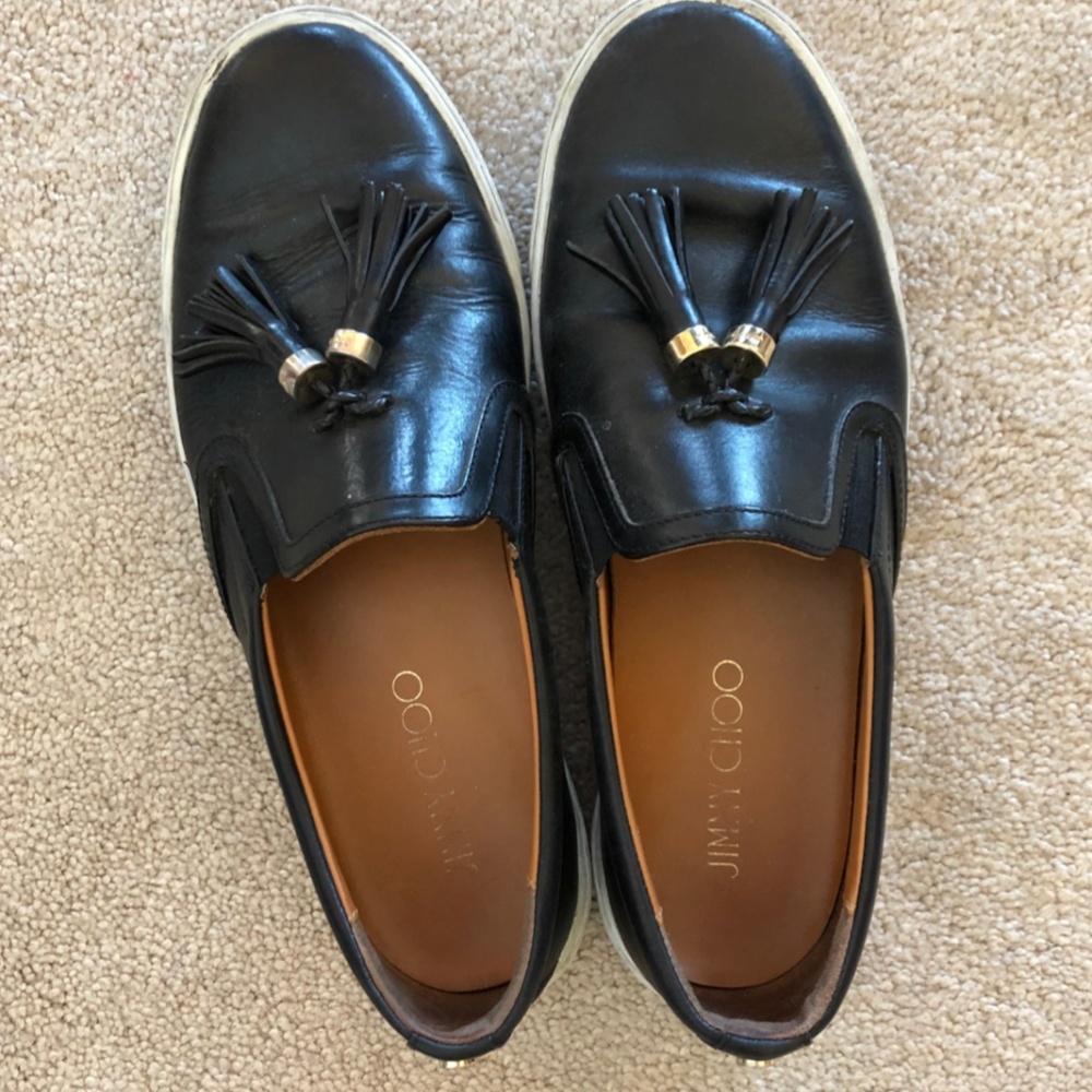 Jimmy Choo Black Slip-ons